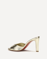 Mules Fanny in nappa laminata - ORO | Base Blu