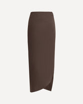 Midi Skirt - BROWN | Base Blu