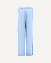 GG pattern satin Pants - LIGHT BLUE | Base Blu