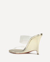 Sandali Mules Solo Zee - ORO | Base Blu