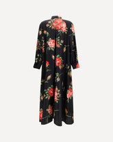 Long Dress with rose bouquet print - MULTICOLOUR | Base Blu
