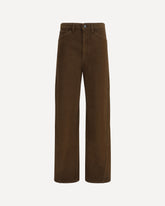 Five-pocket twill Pants - BROWN | Base Blu