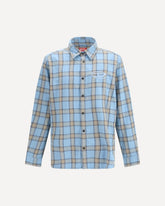 Long-sleeve plaid Shirt - LIGHT BLUE | Base Blu