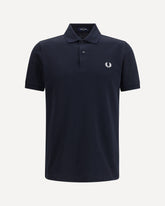 M3636 long sleeve cotton piqué Polo - BLUE | Base Blu