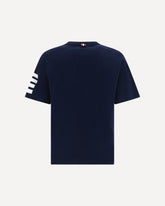 T-shirt with horizontal bands - BLUE | Base Blu