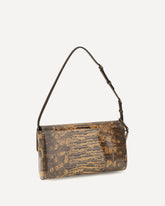 Small Devain tejus Shoulder Bag - BROWN | Base Blu