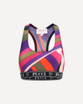 Sports Bra in Lycra - MULTICOLOUR | Base Blu