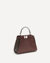 Peekaboo mini Handbag - BROWN | Base Blu