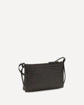 Intrecciato Shoulder Bag - BROWN | Base Blu