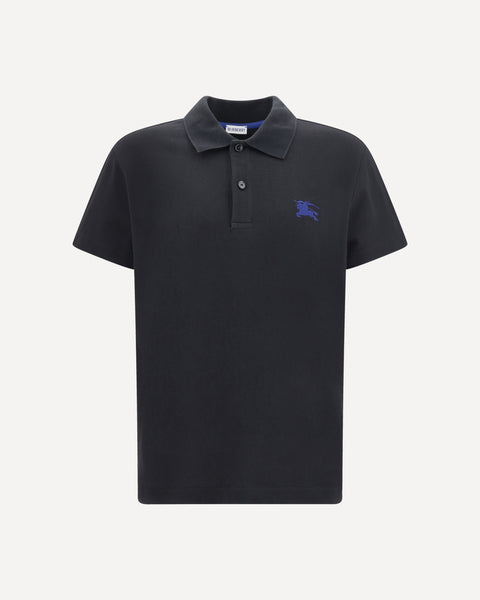 BURBERRY Equestrian Knight Polo Shirt BLUE | Base Blu