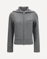 Fitted zip-up Hoodie - GREY | Base Blu
