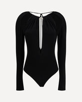 Stretch viscose Bodysuit - BLACK | Base Blu