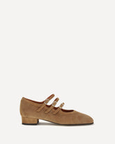 Ariana suede Ballerinas - BEIGE | Base Blu