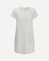Midi linen Dress - WHITE | Base Blu