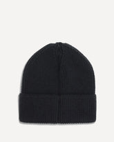 Cappello Beanie con logo in maglia - NERO | Base Blu