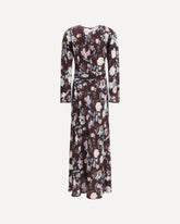 Abito in jacquard con fantasia “Peonia My Love” - MULTICOLORE | Base Blu