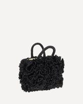 Borsa a Mano Coral in rafia - NERO | Base Blu