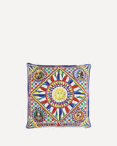 Carretto Siciliano canvas Pillow - MULTICOLOUR | Base Blu