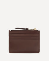 Portafogli in pelle con logo - BORDEAUX | Base Blu