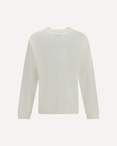 Long-Sleeve Crew Neck Sweater - WHITE | Base Blu