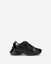 Sneakers Ariel in pelle con inserti in nylon - NERO | Base Blu