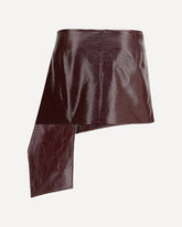 Vinyl Mini-skirt - BORDEAUX | Base Blu