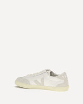 Volley leather Sneakers - WHITE | Base Blu
