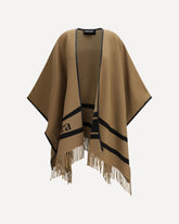 Aris wool Poncho - BEIGE | Base Blu