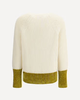 Maglione in lana con motivo color block - MULTICOLORE | Base Blu