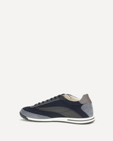 Lace-up suede Sneakers - BLUE | Base Blu