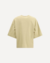 Oversized cotton jersey T-shirt - BEIGE | Base Blu