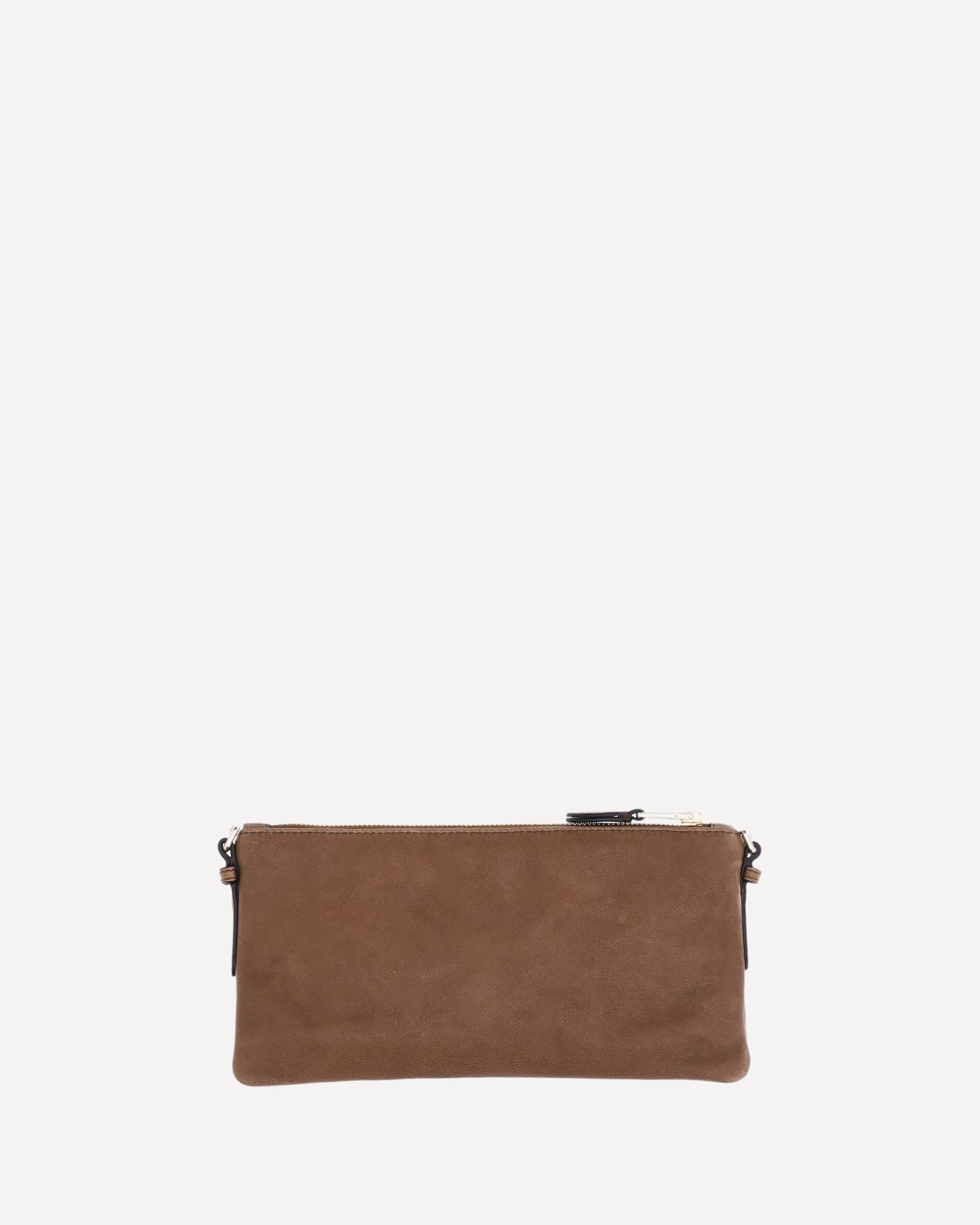MIU MIU Leather Pouch BROWN | Base Blu