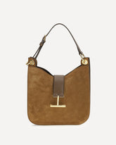 Tara leather Shoulder Bag - BROWN | Base Blu