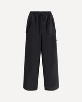Pantaloni a gamba dritta in lana raffinata - NERO | Base Blu