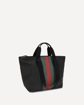 Medium Positano Shopping Bag - BLACK | Base Blu