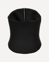 Wool Corset with zip - BLACK | Base Blu