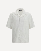 Monogram terry Shirt - WHITE | Base Blu
