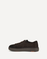 Sneakers in pelle scamosciata  - MARRONE | Base Blu