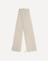 Cashmere and silk Scarf - WHITE | Base Blu