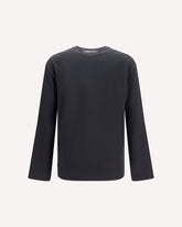 Rond Carré long-sleeve T-shirt - BLACK | Base Blu