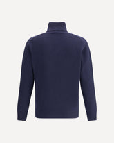 Virgin wool turtleneck Sweater - BLUE | Base Blu