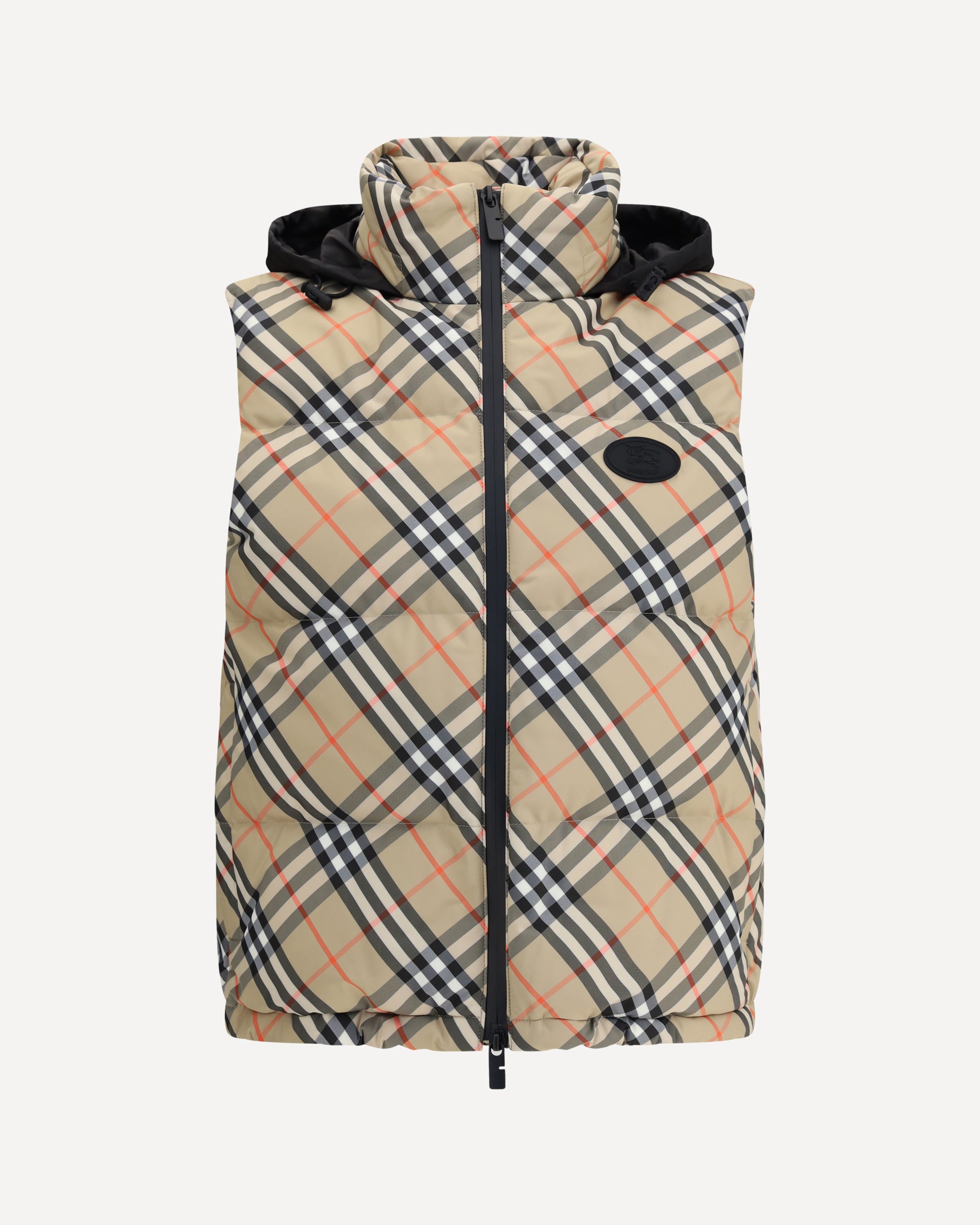 BURBERRY Check vest Down Jacket MULTICOLOUR | Base Blu