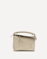 Puzzle Edge mini Handbag - BEIGE | Base Blu