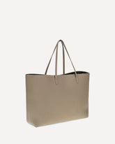 Medium Roll Roman leather Shopping Bag - BEIGE | Base Blu