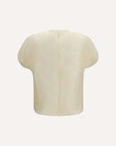 Briar silk organza Top - CREAM | Base Blu