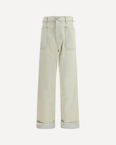 Jeans in cotone con tasche applicate - AZZURRO | Base Blu