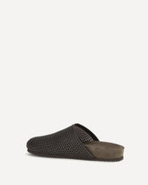 Leather Slides - BROWN | Base Blu