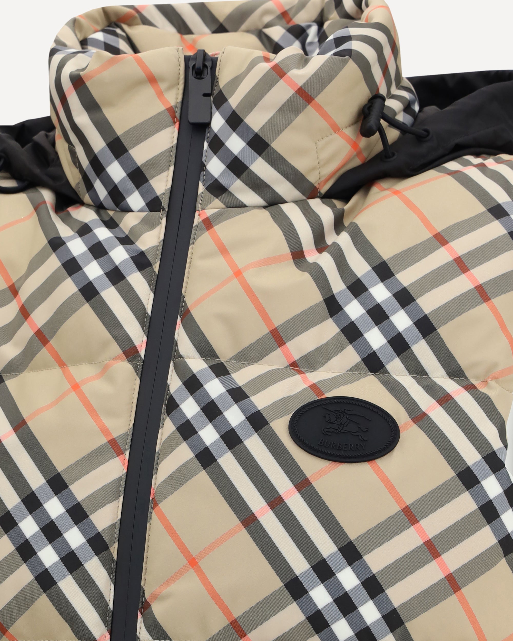 BURBERRY Check vest Down Jacket MULTICOLOUR | Base Blu