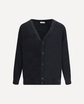 Cashmere Cardigan - BLACK | Base Blu