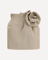 Linen mini Skirt - BEIGE | Base Blu